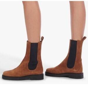 Staud Palamino Suede Chelsea Boots New In Box